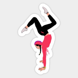 Yoga Girl Sticker